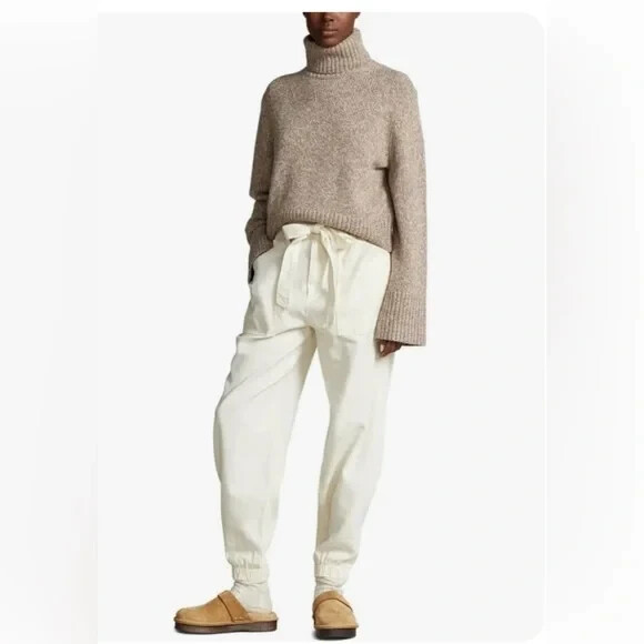Polo Ralph Lauren Cream Colored Linen/Cotton Joggers NWT Size 29