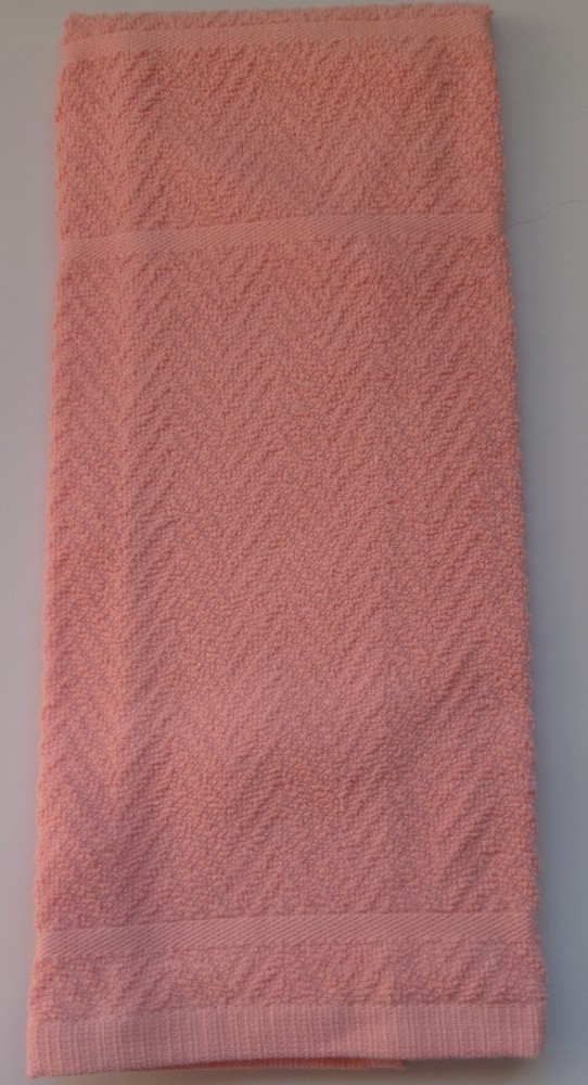FULL uncut SOLID orange PINK   The Big One- celebrate spring Kitchen Towel NEW