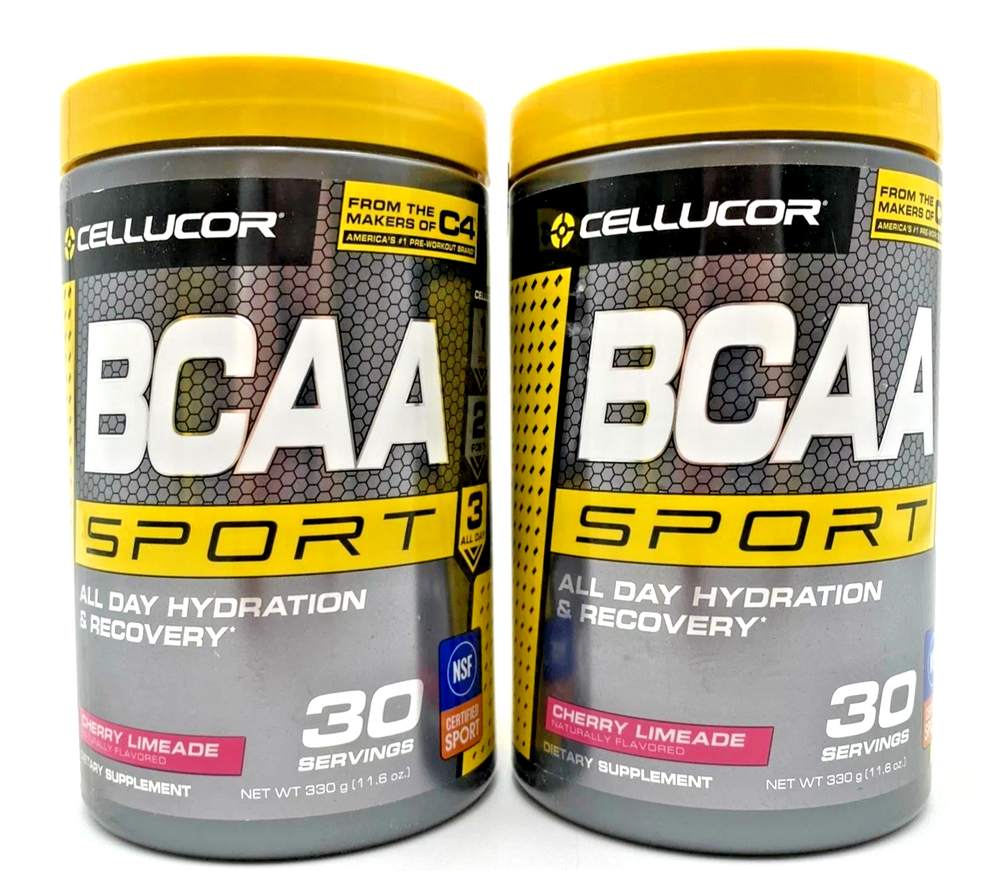 2 Cellucor BCAA Sport All Day Hydration Cherry Limeade 30 Servings Best By 2/26
