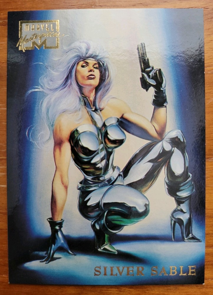 Silver Sable - 1996 Fleer Marvel Masterpieces #43