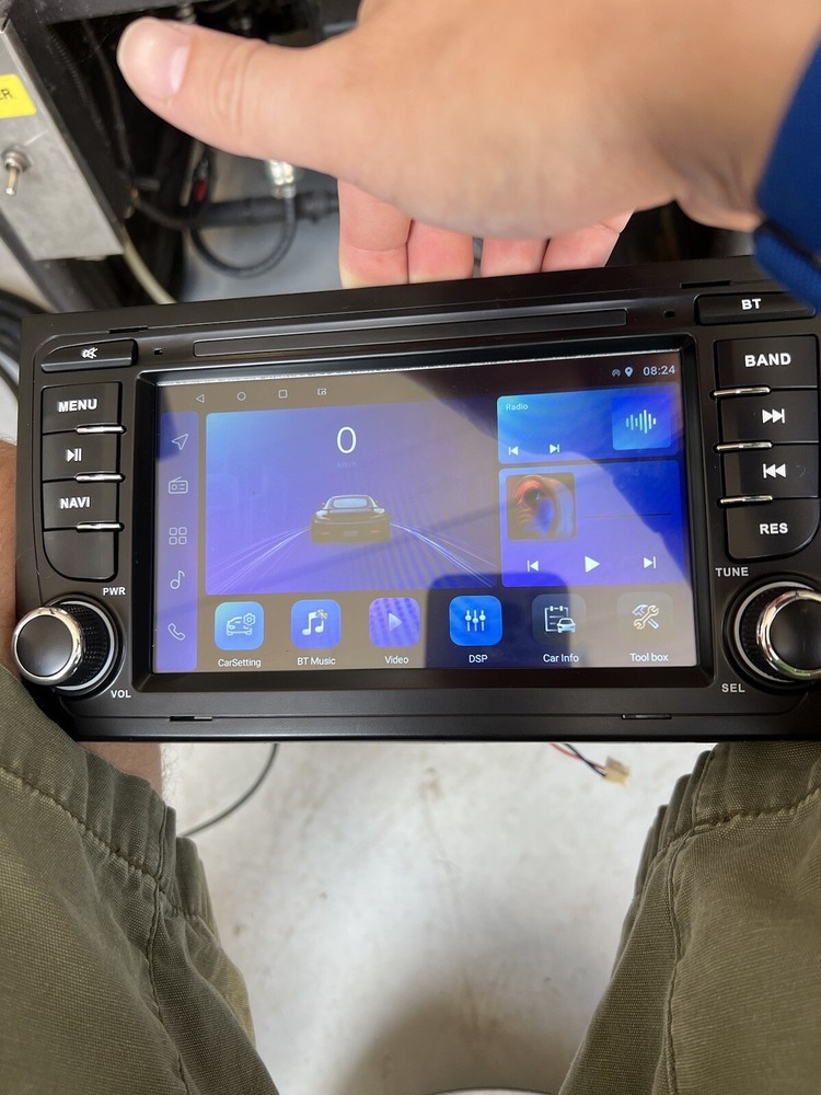 Double Din Bluetooth Touchscreen Car Stereo with Radio-image