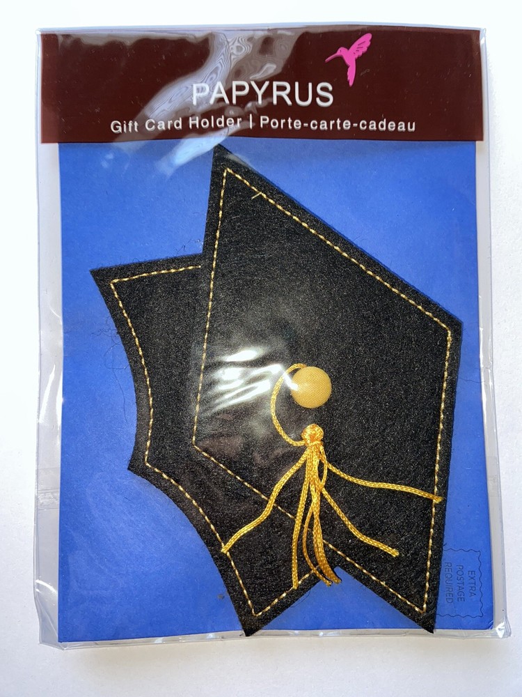 Graduation Cap Gift Card Holder with Papyrus Design-image