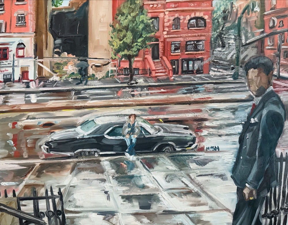 American Gangster Movie Original Oil Painting