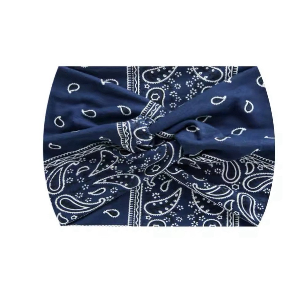 Paisley Twisted Yoga Headband for Hair and Workouts