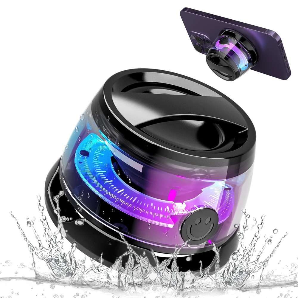 Waterproof Bluetooth Shower Speaker with Phone Stand for Portability