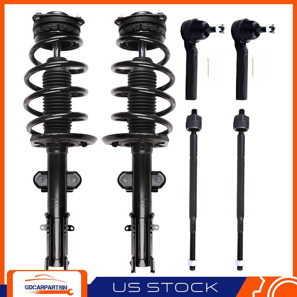 6pc Front Strut Tie Rod Kit for 2008-2018 Dodge Grand Caravan Town & Country