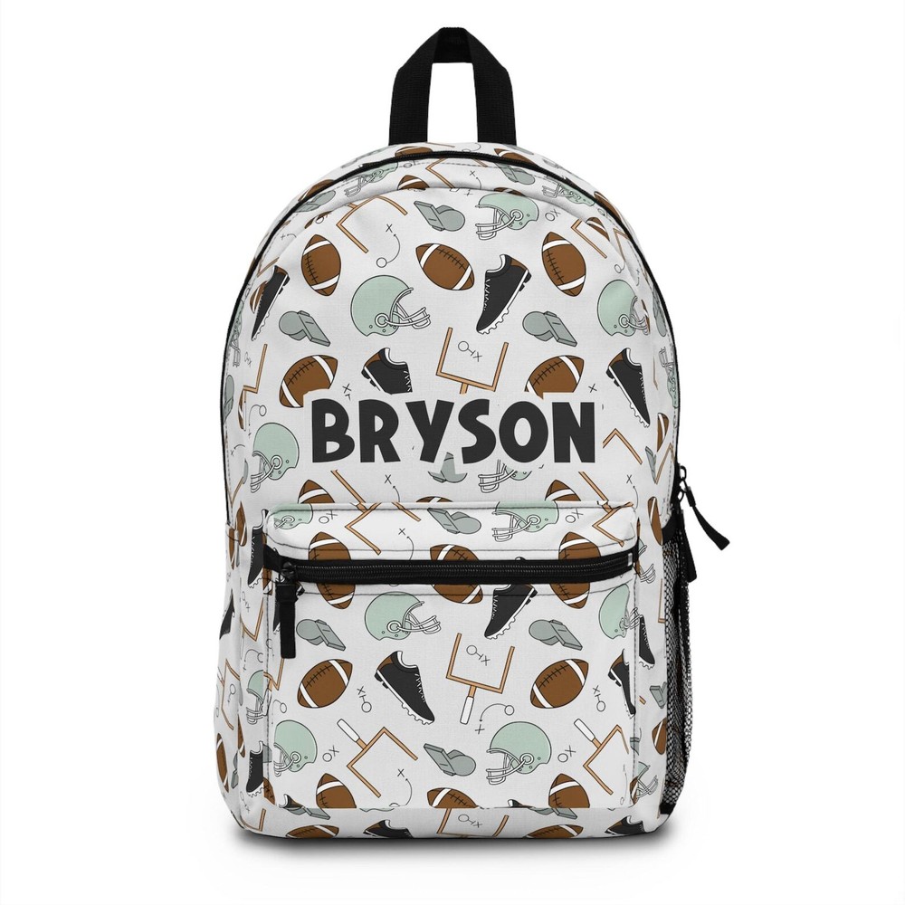 Custom Football Backpack for Boys - Personalized Toddler School Bag-image
