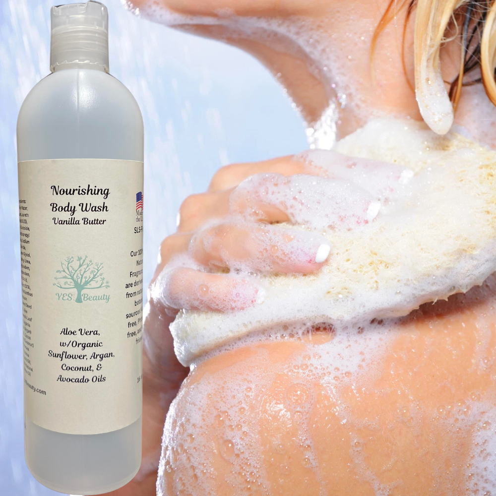 Nourishing SLS-Free Body Wash with Argan, Coconut, or Avocado Oil - Choose Your Scent