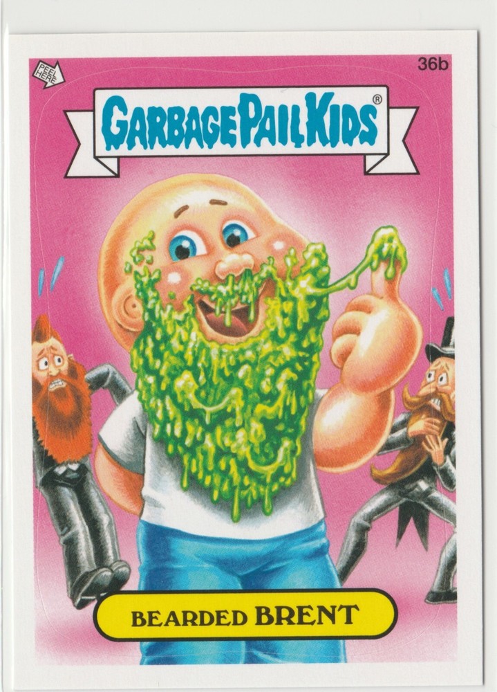 Bearded Brent #36b Garbage Pail Kids GPK 2012 Series 1 BNS1 Brand New