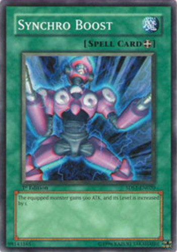 Synchro Boost 5DS1-EN020 Common 1st Edition x3 Lightly Played