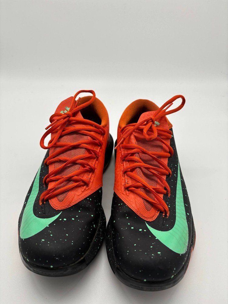 Nike KD 6 Texas Black Green Glow Urban Orange Shoes Men’s Size 11.5 599424-002