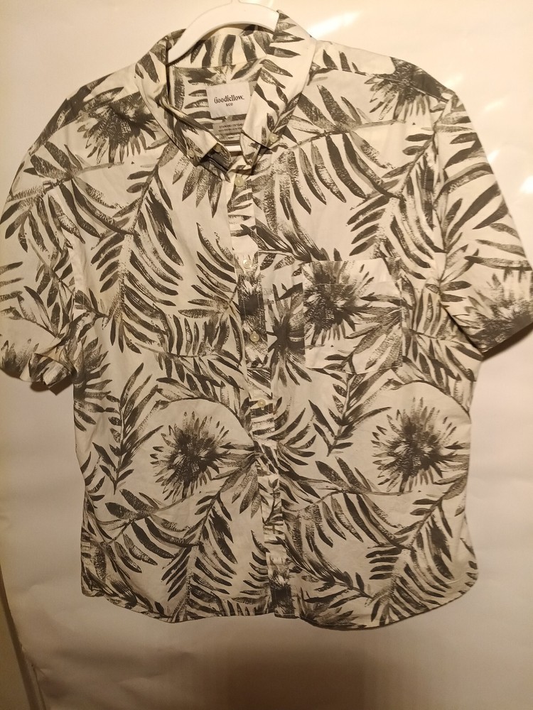 Goodfellow & Co Men's XL Floral Button Down Short Sleeve Shirt