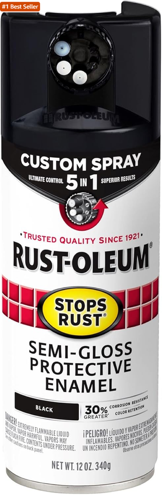 Rust-Oleum 12 Oz Semi-Gloss 5-in-1 Stops Rust Custom Spray Paint