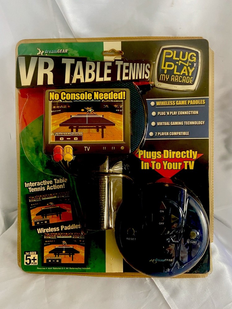 Wireless VR Table Tennis Ping Pong Game by Dream Gear - Plug & Play