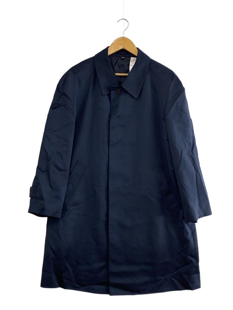 Yves Saint Laurent  Steel Collar Coat/-/-/Nvy/Plain/025-5-Co-Sa 3400