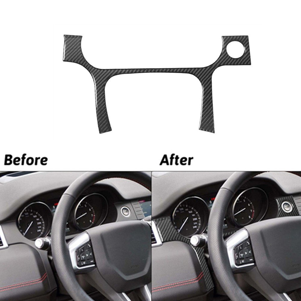 Carbon Fiber Interior Front Speedometer Cover Trim For Discovery Sport 2015-2019
