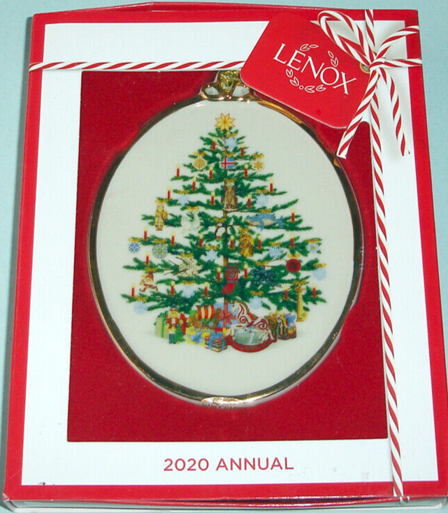 Lenox Iceland 2020 Oval Ornament Christmas Trees Around the World New