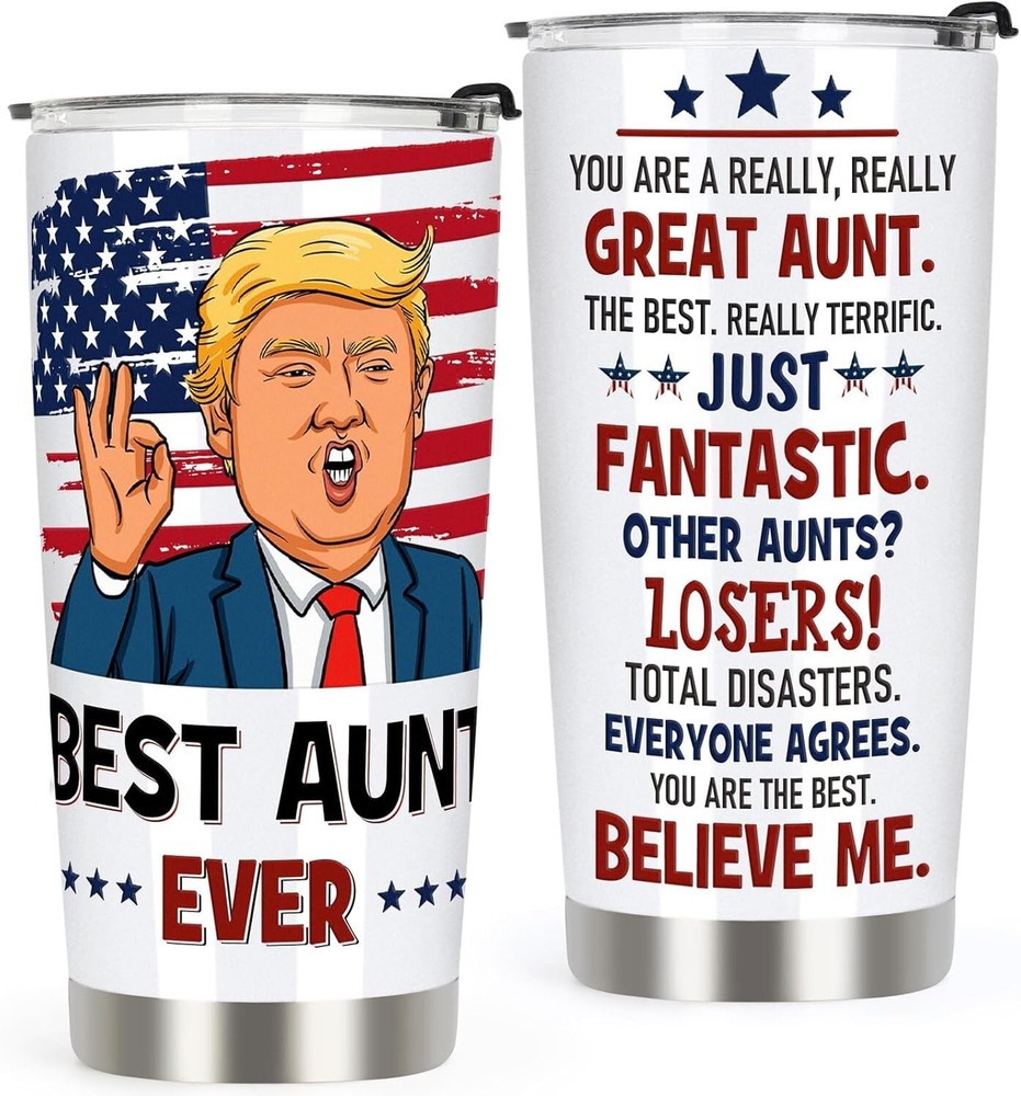 BEST AUNT EVER STAINLESS STEEL TUMBLER Durable Vacuum Insulated Portable Drink