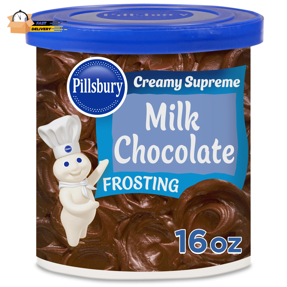 Creamy Supreme Milk Chocolate Frosting Tub 16 Oz Rich & Smooth