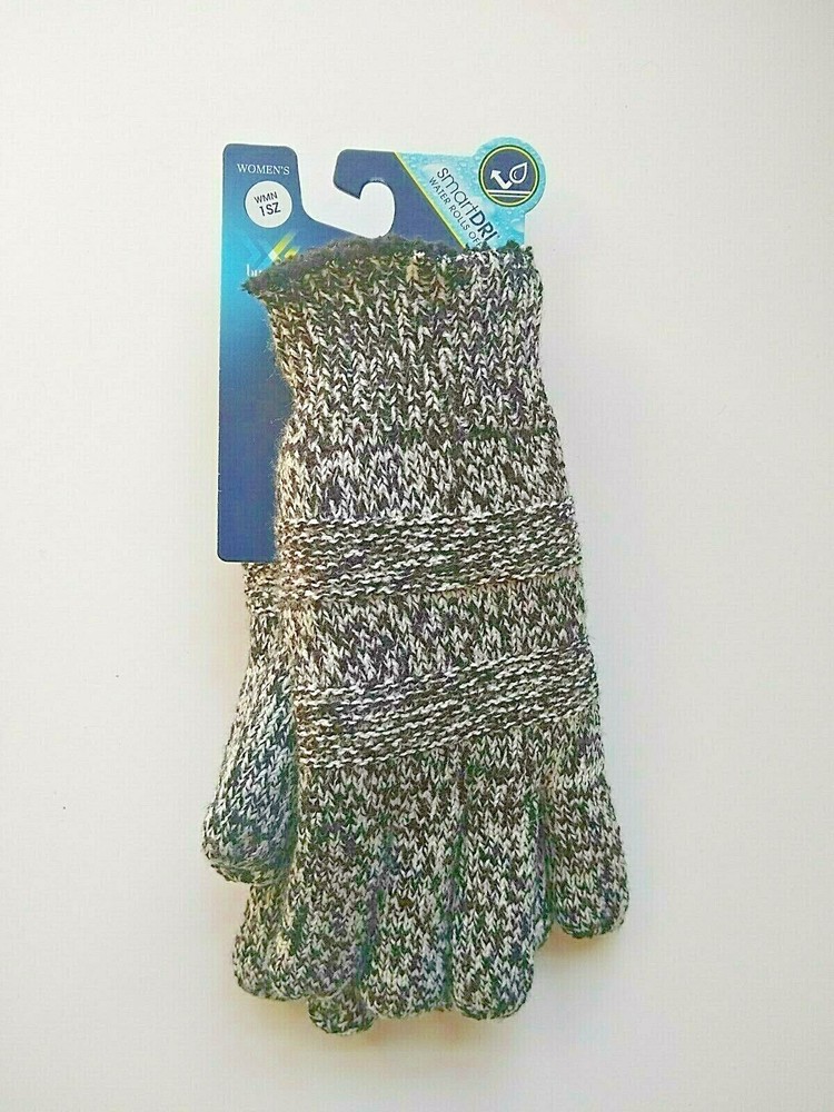 Isotoner womens gloves Smart Dri Technology NEW Black and White