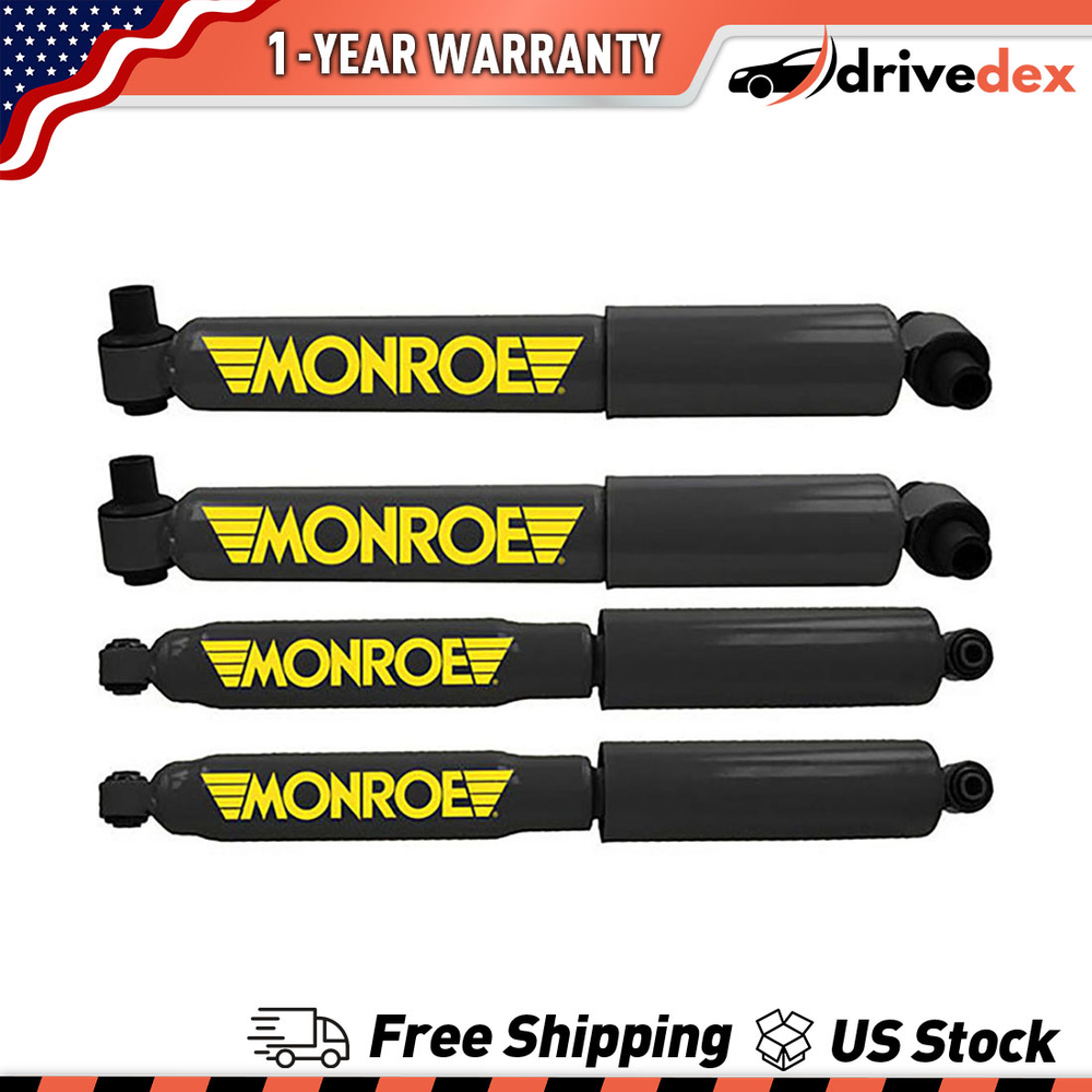 Monroe Front Struts & Rear Shocks Absorbers Fits 2017 2018 Freightliner Cascadia