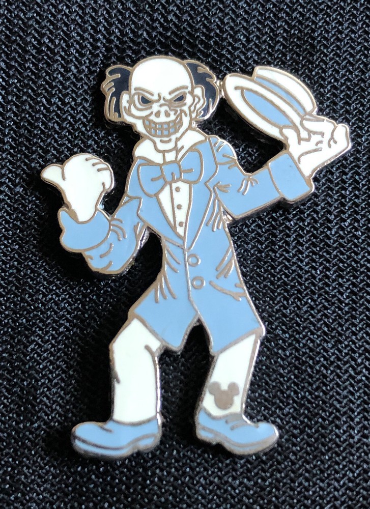 Ezra Ghost Haunted Mansion Hidden Mickey Disney Cast Lanyard Pin 49372