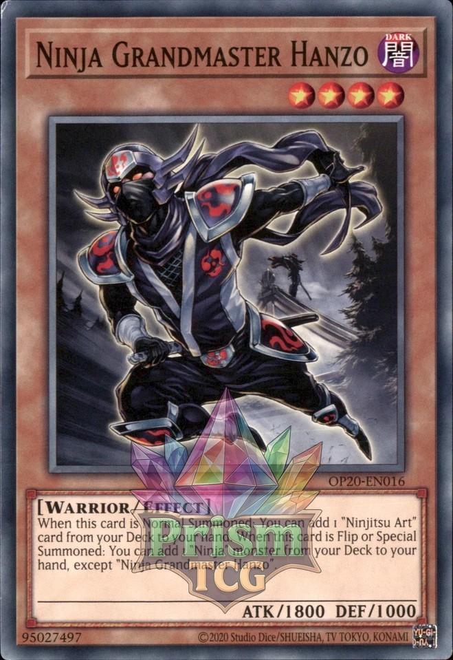 Ninja Grandmaster Hanzo OP20-EN016 Ultra Rare Yugioh Card