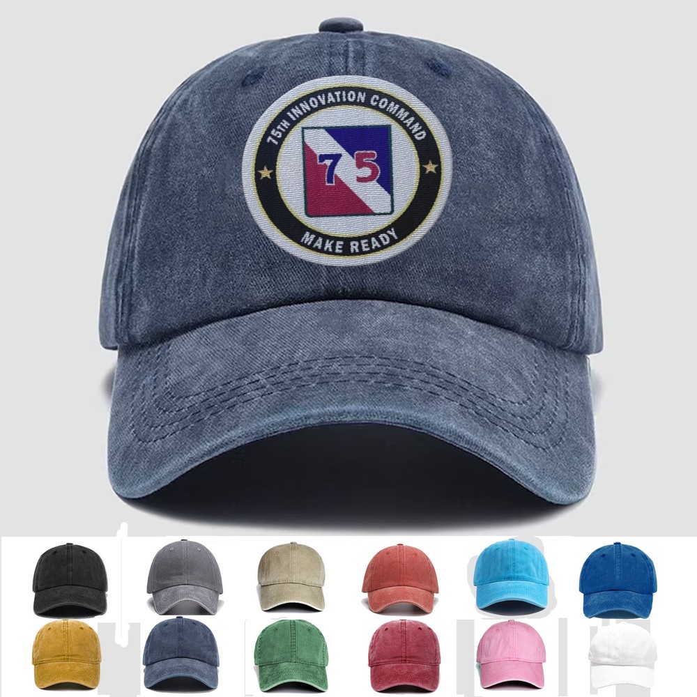 Custom Embroidered Hat US Army 75th Innovation Command “Make Ready”, Trucker Hat
