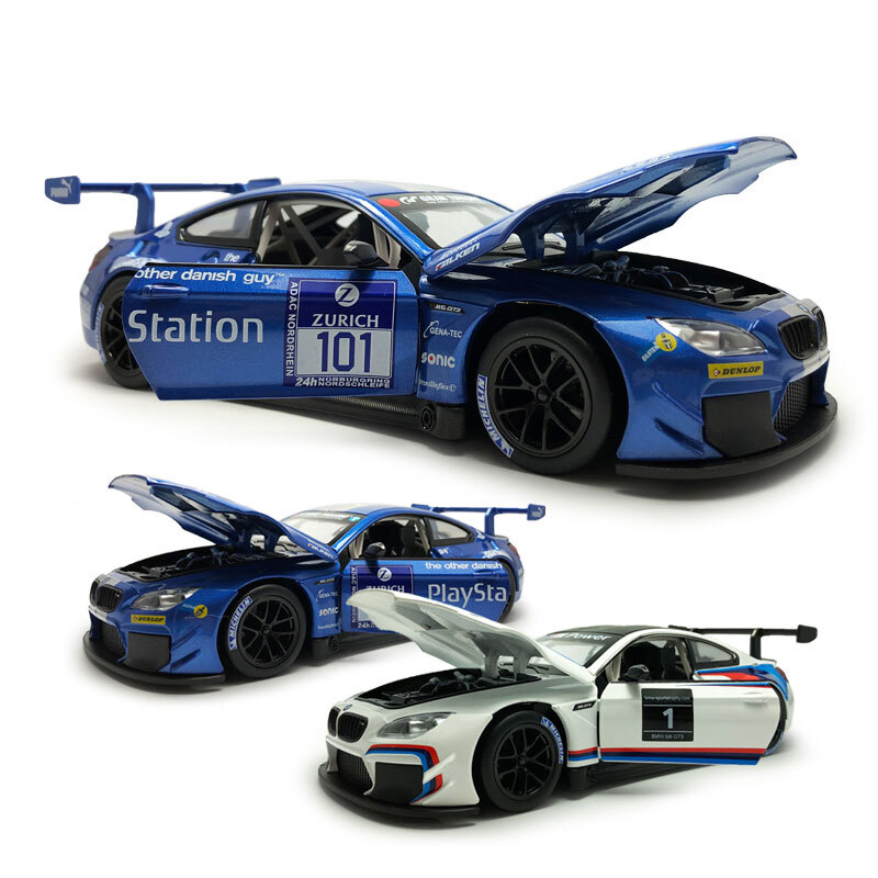 1:24 Scale BMW M6 GT3 Diecast Model Car for Kids and Collectors