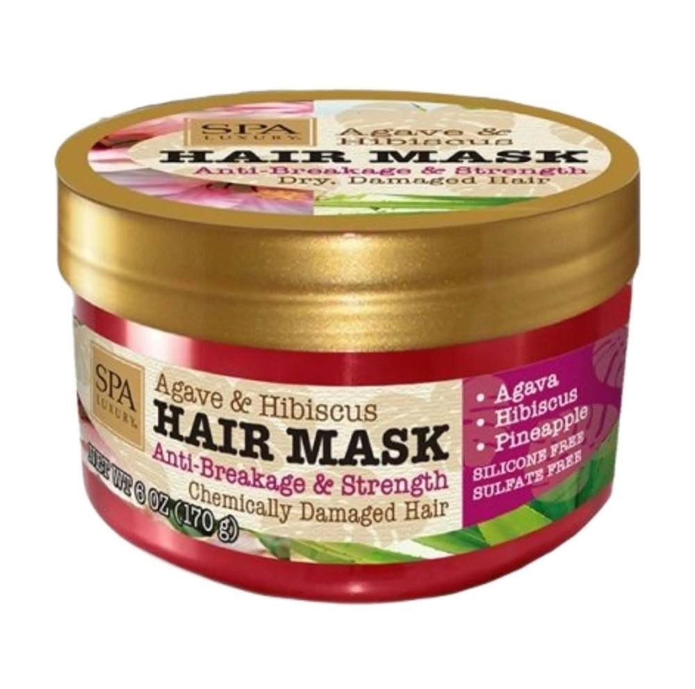 Luxury Agave Hibiscus Hair Mask for Damaged Hair Repair & Strength