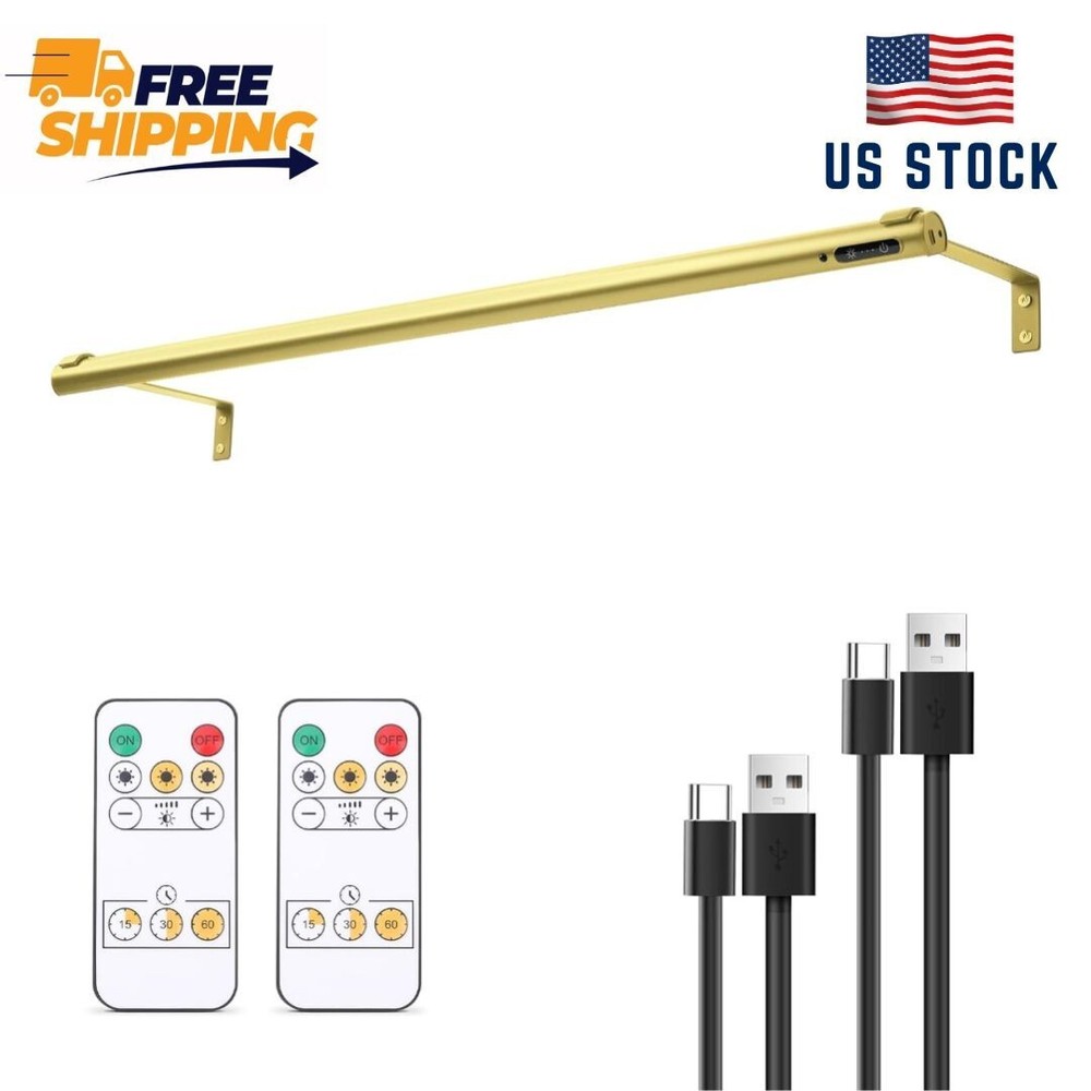 Battery Operated Wireless Picture Light，Rechargeable/Plugged in 31.5Inch Paintin