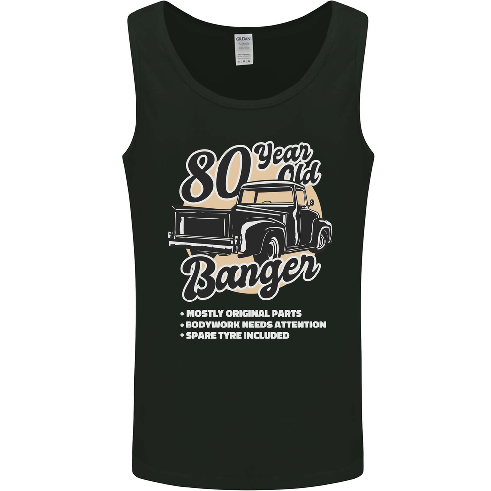 80 Year Old Banger Birthday 80th Year Old Mens Vest Tank Top