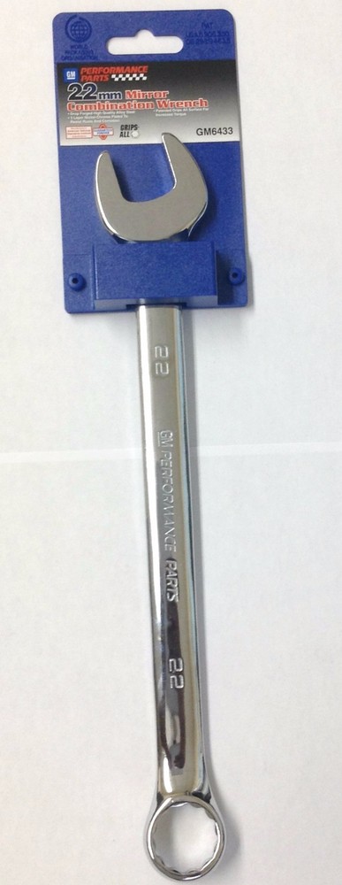 GM Performance Parts Metric 22mm Mirror Polished Combination Wrench (GM6433)