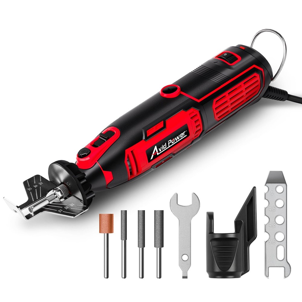 Electric Chainsaw Sharpener Kit with 6 Speed Settings for Precision Sharpening