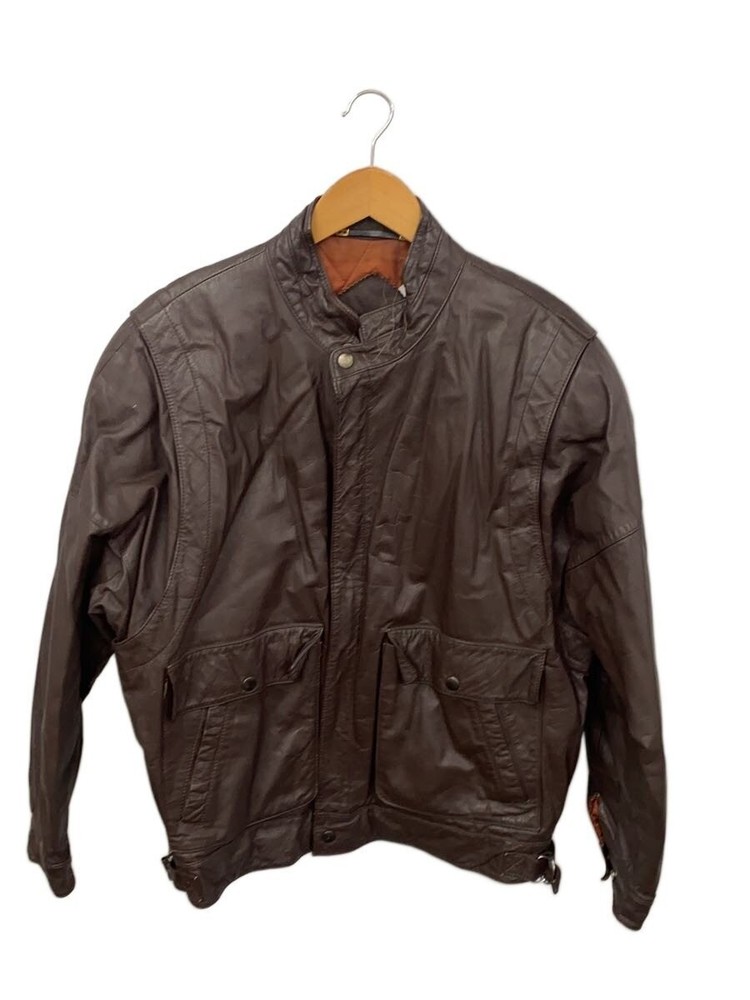 Leather Jacket Blouson/L/Cowhide/Brw// 6681