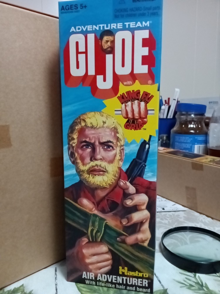 @2006  Vintage  HARBRO GI Joe w/Life-Like Hair/Beard(Blond Rare)( Kung Fu Grip)