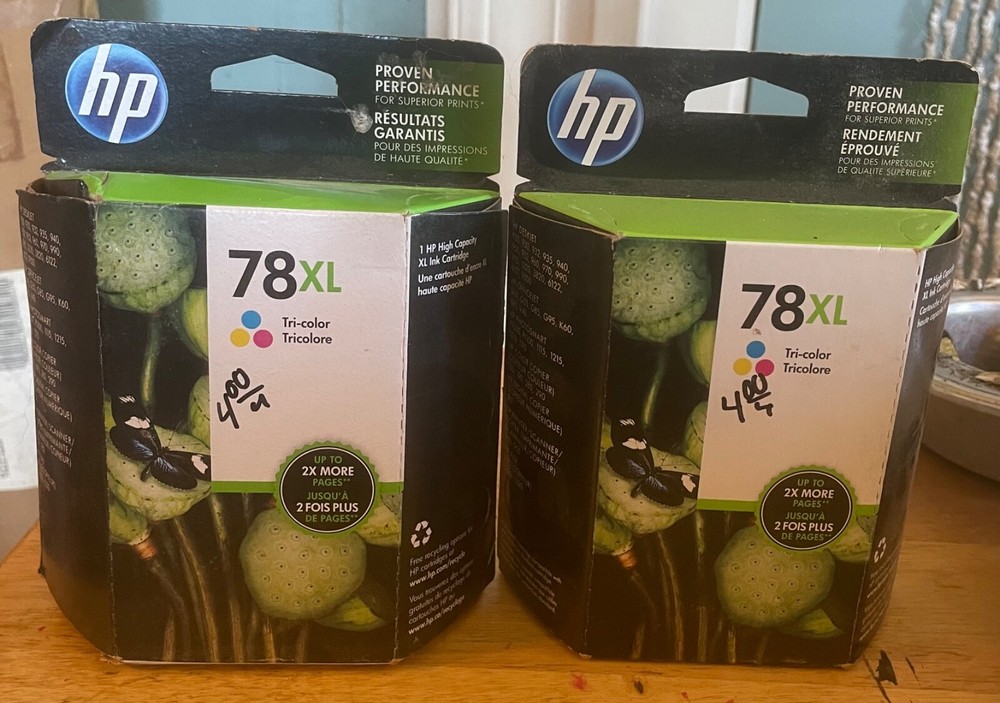 2x NEW GENUINE HP 78 Tri-Color HIGH YIELD Ink Cartridge