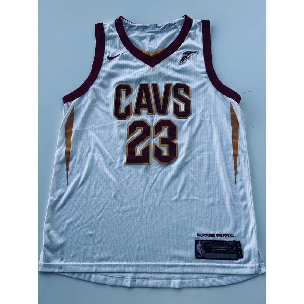 LeBron James Cleveland Cavaliers CAVS #23 Nike Jersey White Mens 48 Length +4