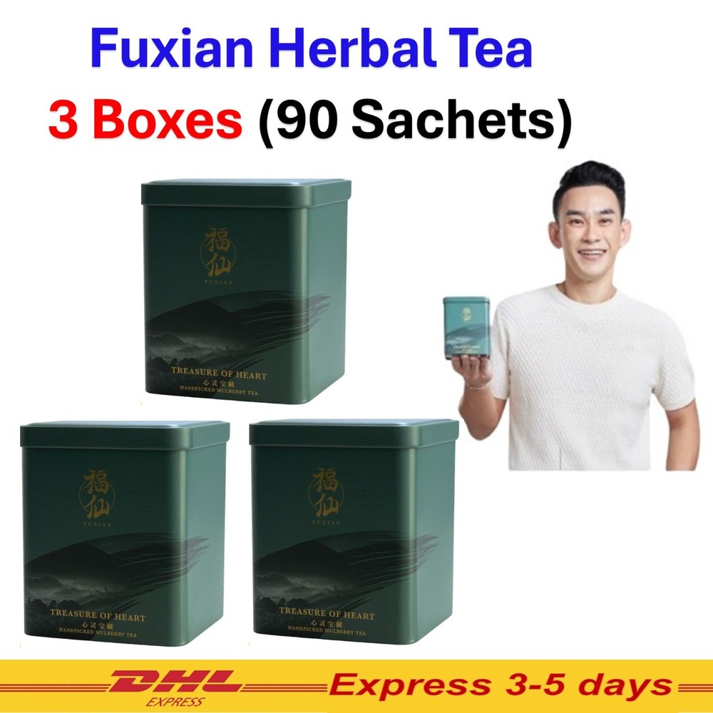 3X Fuxian Herbal Tea Ginger with Mulberry Healthy Nourish The Body 30Sachets