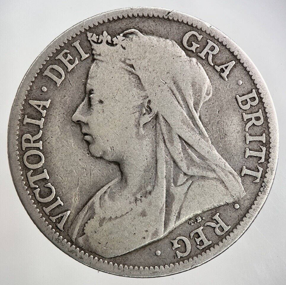 1896 Victoria Half-Crown Silver Coin | Collectible Grade | Rare British Currency