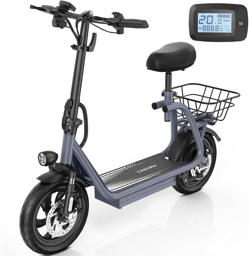 ELECTRIC SCOOTER LONG RANGE FOLDING ADULT KICK E-SCOOTER SAFE URBAN COMMUTER