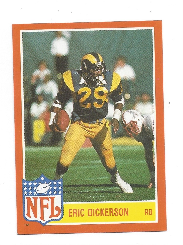 1985 Topps Glossy NFL Star Eric Dickerson Insert #2 - Free Shipping U877