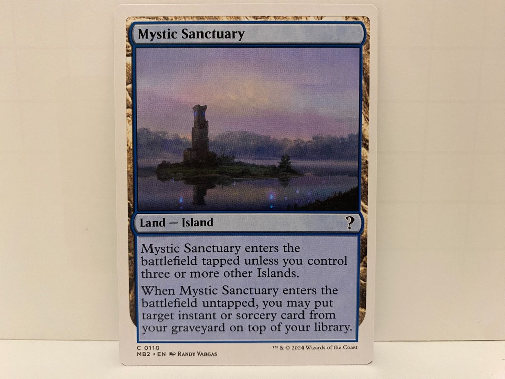 1x NM Mystic Sanctuary White Frame Border [Mystery Booster 2] MTG