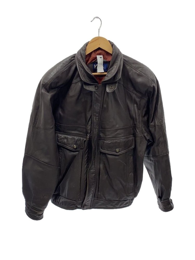 Brown Leather Blouson Jacket Style 2246 by Vow/Leather