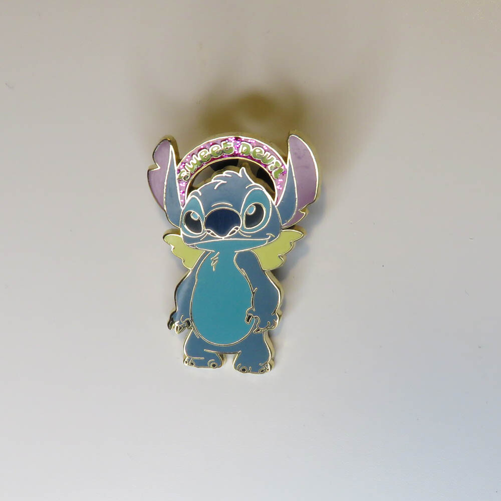 A33 Disney Pin Stitch Sweet Devil Message Series Paris Rare
