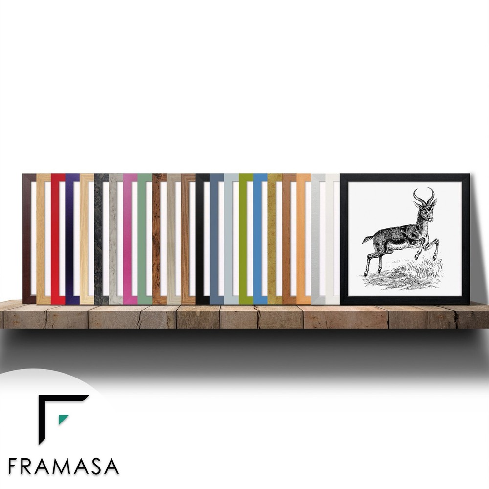 Square Size Picture Frame Black White Oak Poster Frame Instagram Frame All Sizes