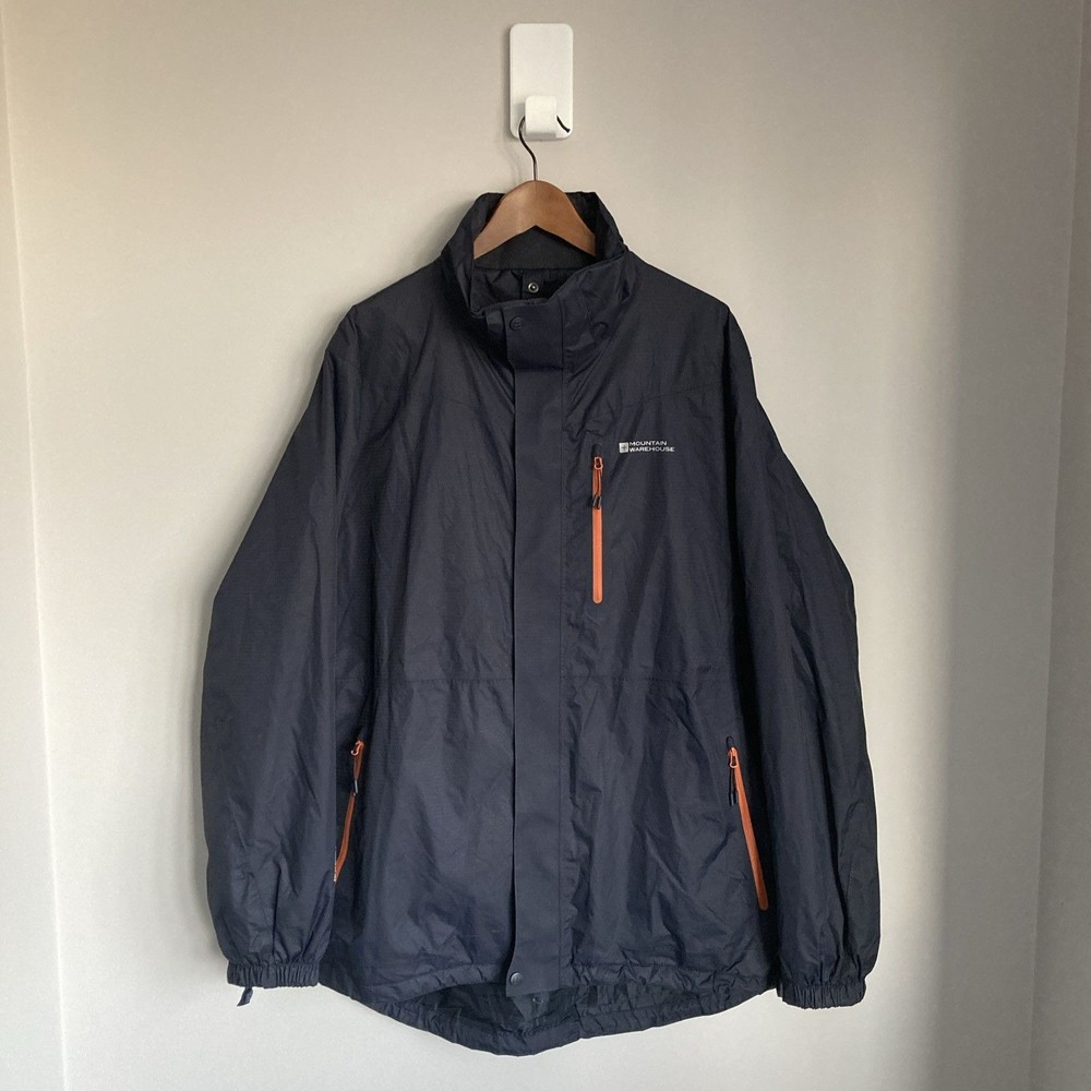 Mountain Warehouse Mens XL Blue Waterproof Breathable Shell Jacket