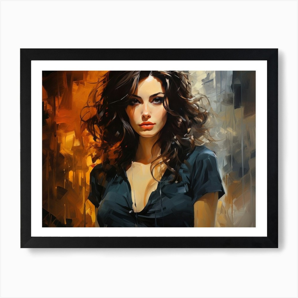 Portrait Of A Woman Art Print Framed Wall Art Poster Canvas Print Picture