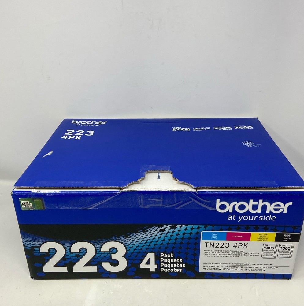 Brother TN223 4PK Standard Yield Toner Cartridges - Black/Cyan/Magenta/Yellow