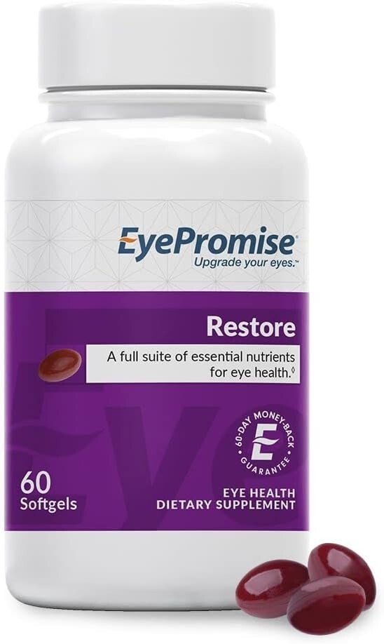 EyePromise Macular Health Eye Vitamin | 60 Softgel Capsules with No Zinc, Contai